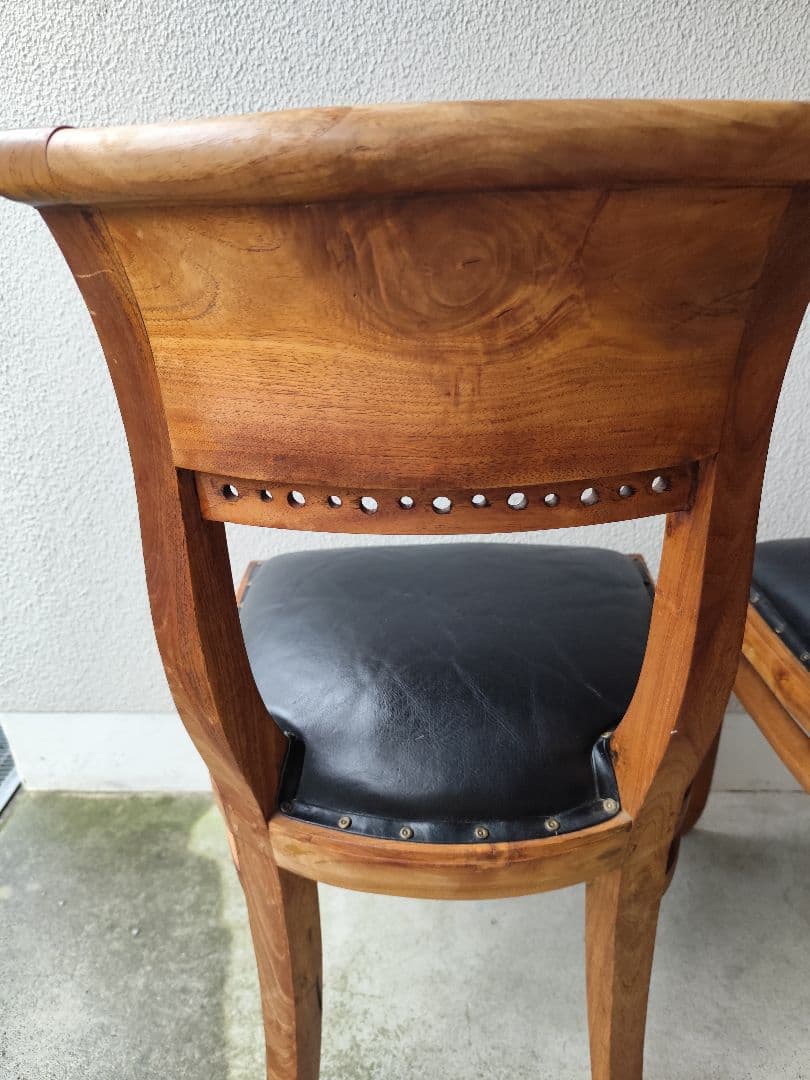 【yasu】カリッジマーケット チーク材 イタリーノアームチェア①