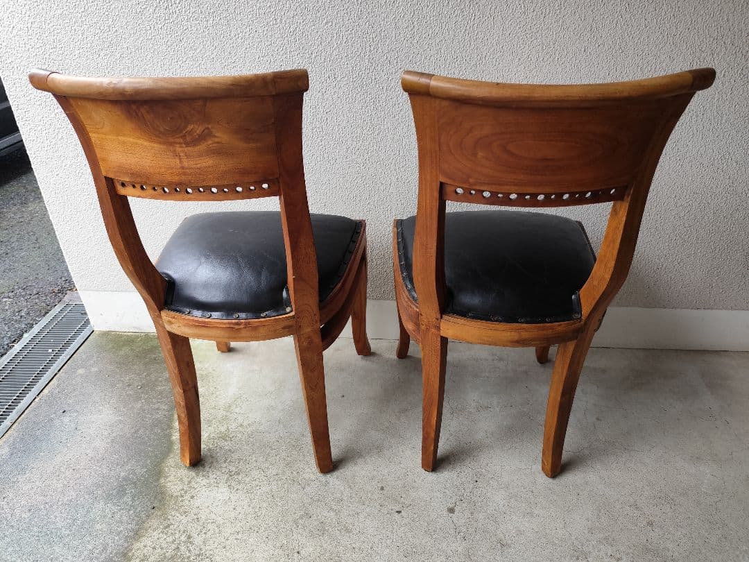 【yasu】カリッジマーケット チーク材 イタリーノアームチェア①