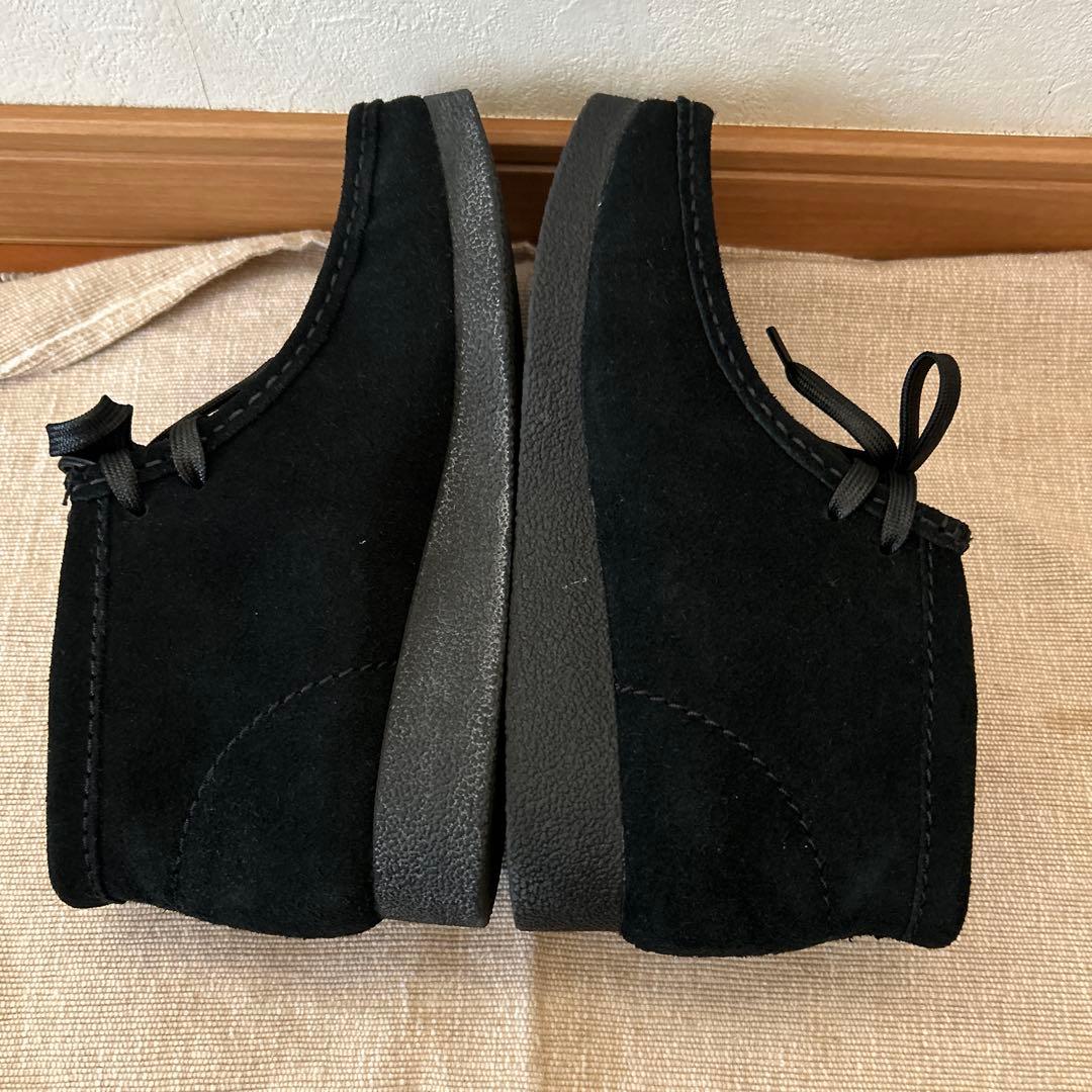 美品！Clarks Wallabees ブラック スエード23.0