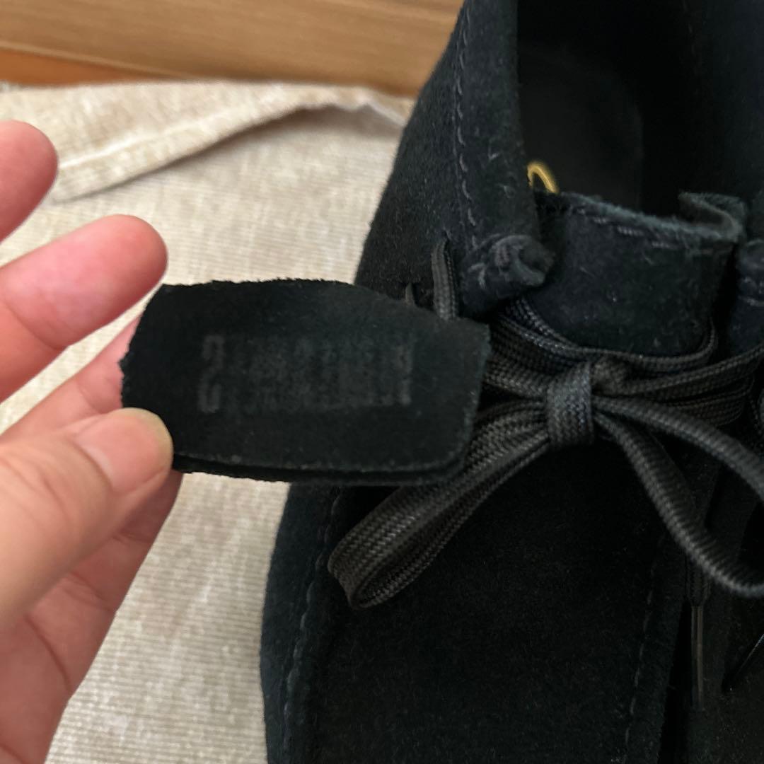 美品！Clarks Wallabees ブラック スエード23.0