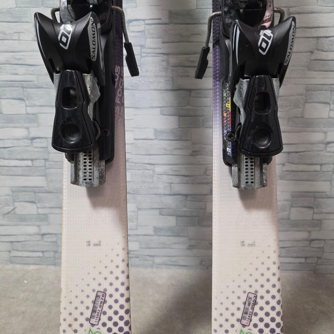 サロモン SALOMON Focus 145cm ショートカービングスキーセット