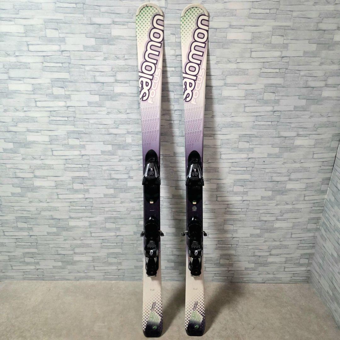 サロモン SALOMON Focus 145cm ショートカービングスキーセット
