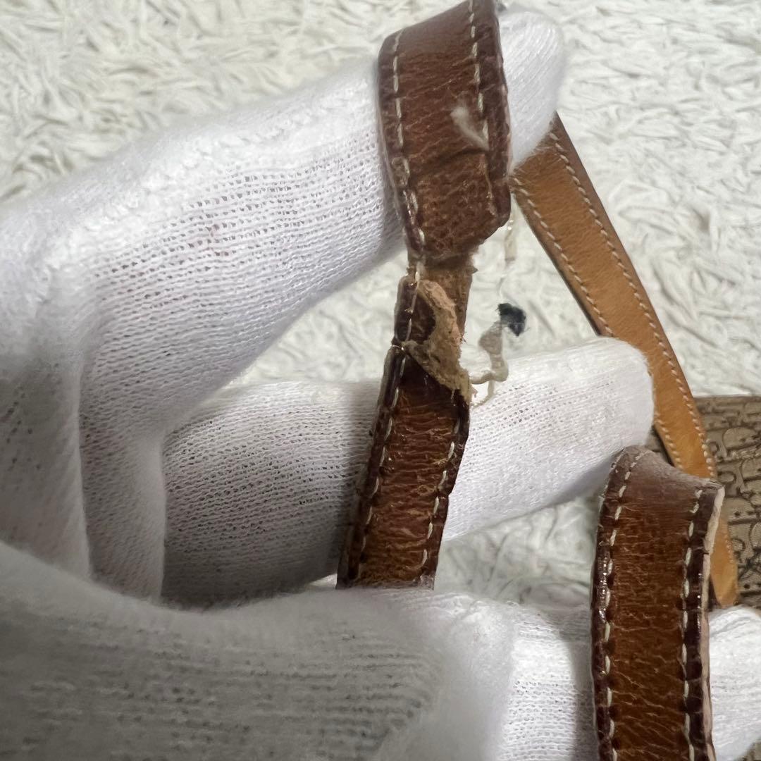 【良品】Christian Dior トートバッグ　トロッター柄　肩掛け