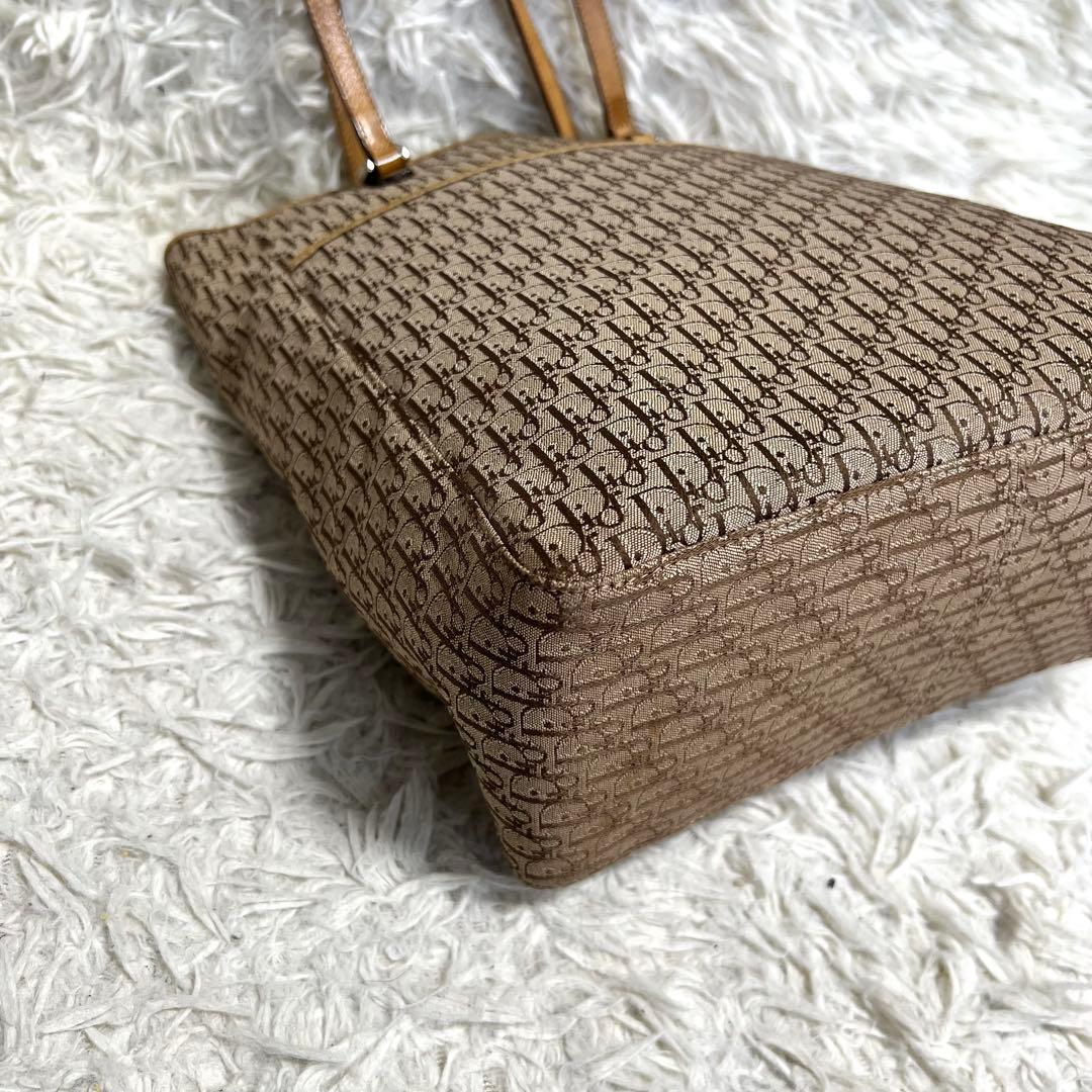 【良品】Christian Dior トートバッグ　トロッター柄　肩掛け