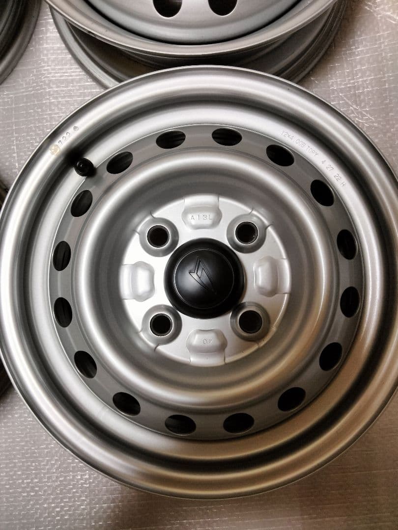 ダイハツ純正12インチ鉄チンホイール4本セット