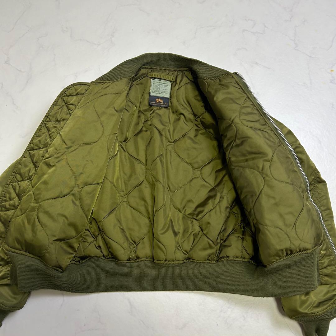 【USA製】90s アルファインダストリーズ MA-1 グランドクルー L