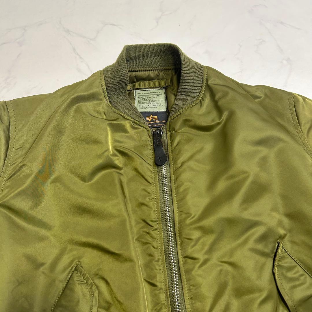 【USA製】90s アルファインダストリーズ MA-1 グランドクルー L