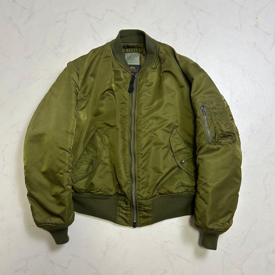 【USA製】90s アルファインダストリーズ MA-1 グランドクルー L