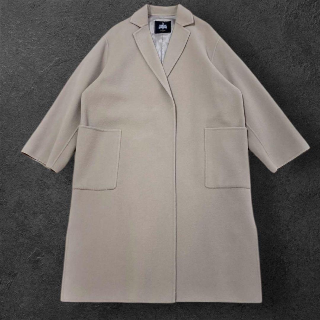 【美品】 SLOBE IÉNA ハミルトンダブルフェイスウールロングコート