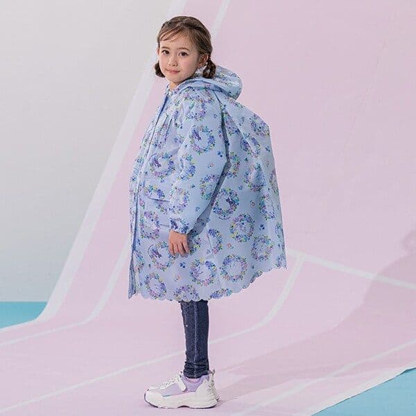 【新品】ANNA SUI mini フラワーリース レインコート 130〜140