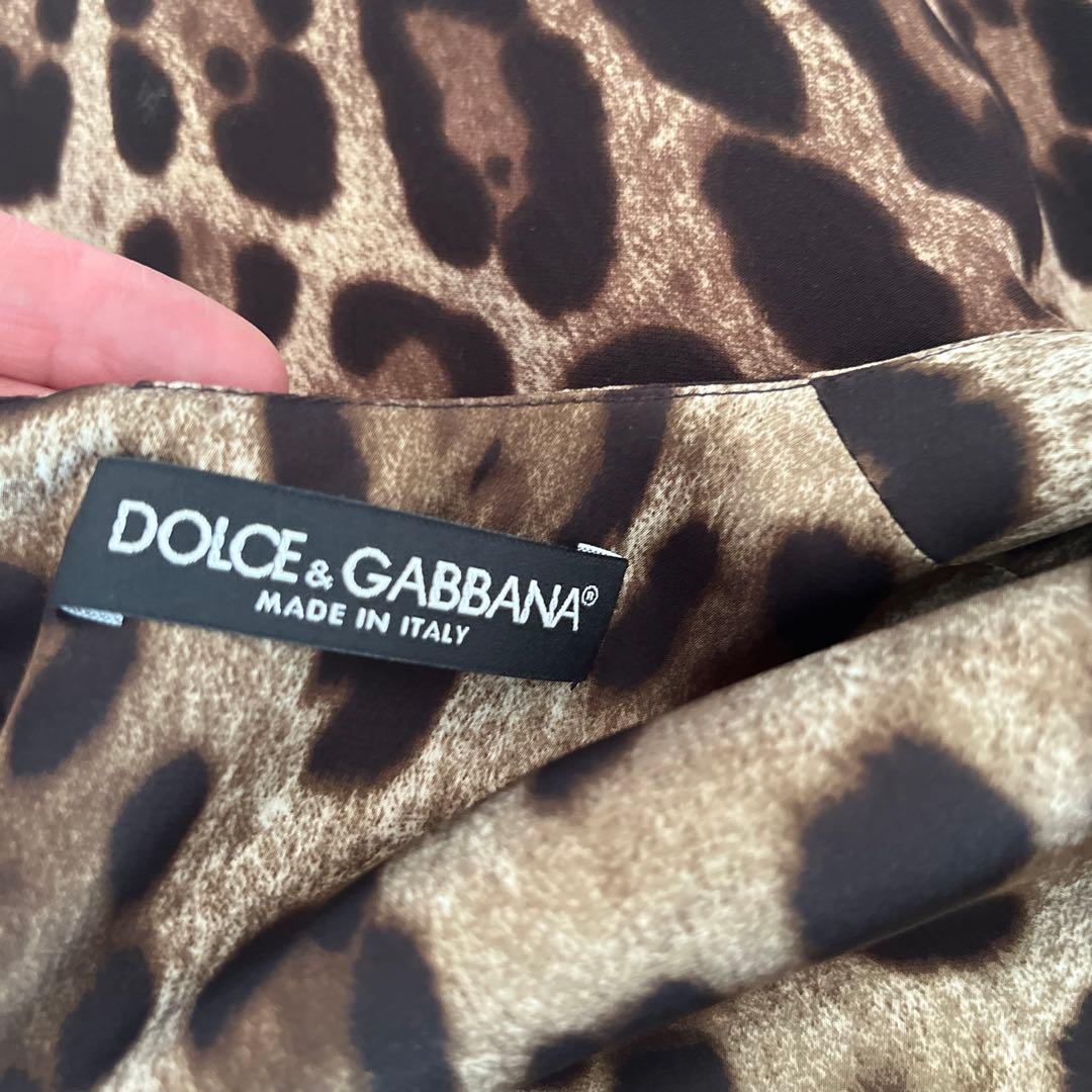 Dolce & Gabbana ヒョウ柄タイトワンピース38