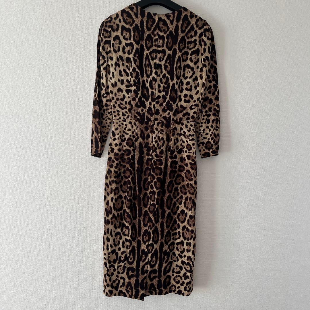 Dolce & Gabbana ヒョウ柄タイトワンピース38