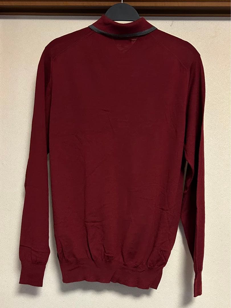 dunhill ダンヒル ポロシャツ　長袖　メリノウール100% 薄手　未使用