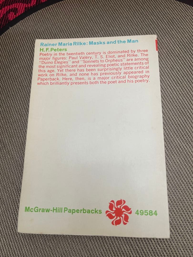 洋書 Rainer Maria Rilke: Masks and the Man