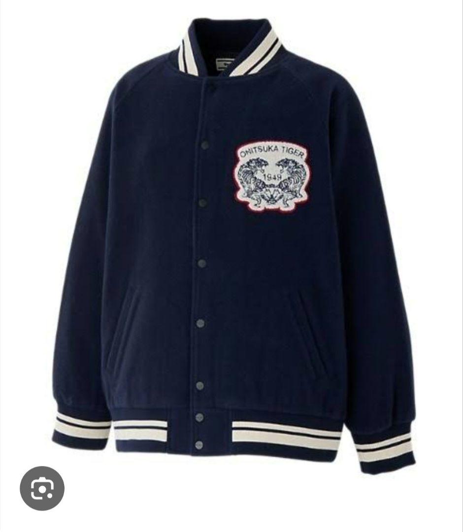 【定価5.4万円】極美品 オニツカタイガー スタジャン ネイビー×ホワイト