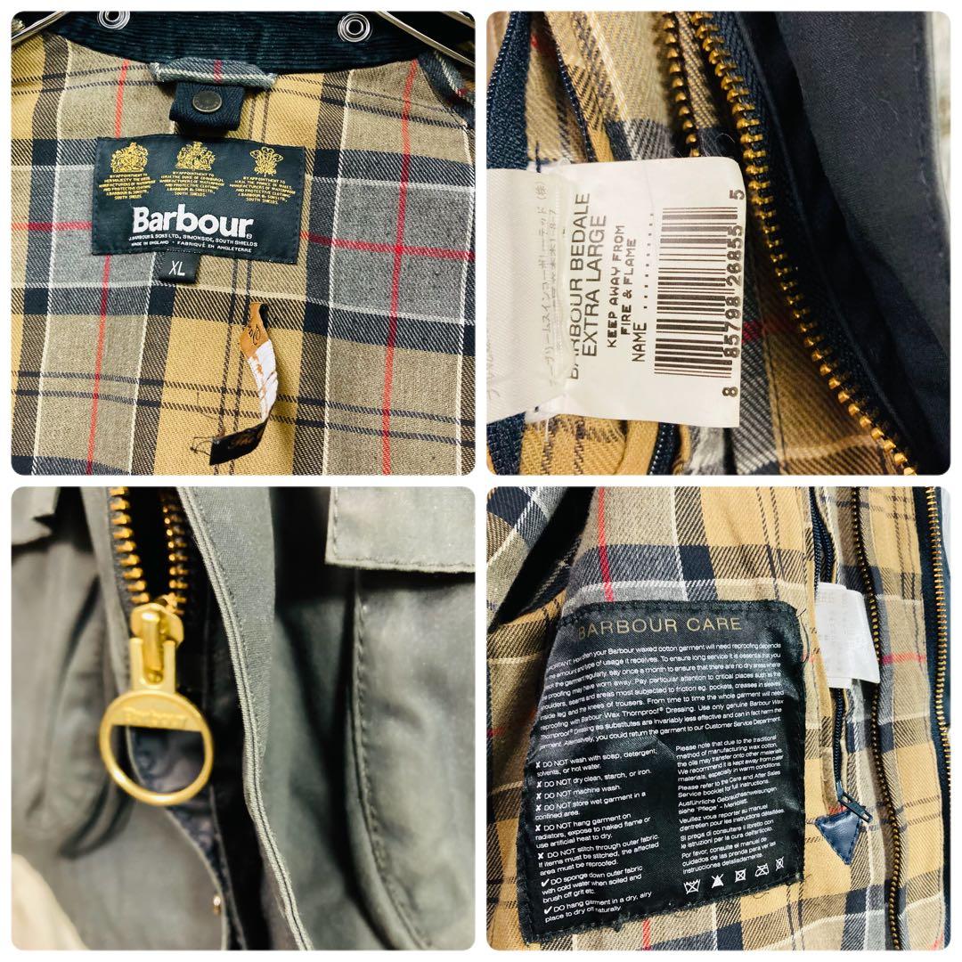 Barbour バブアー　ビデイル　ネイビー　XL 英国製　オイルドジャケット