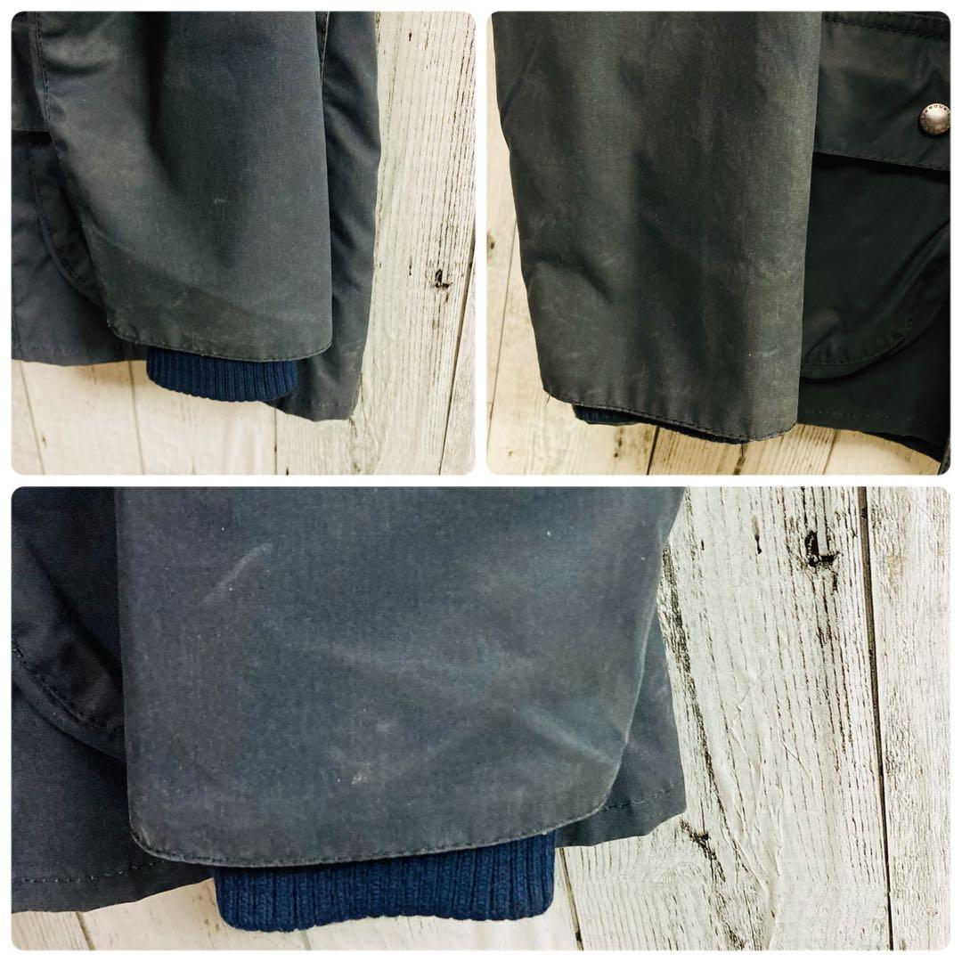 Barbour バブアー　ビデイル　ネイビー　XL 英国製　オイルドジャケット