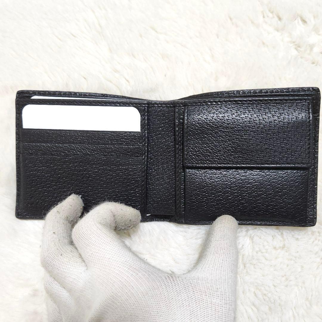✨未使用級　付属品完備✨グッチ　二つ折り　小銭入れ　マーモント　ブラック　レザー