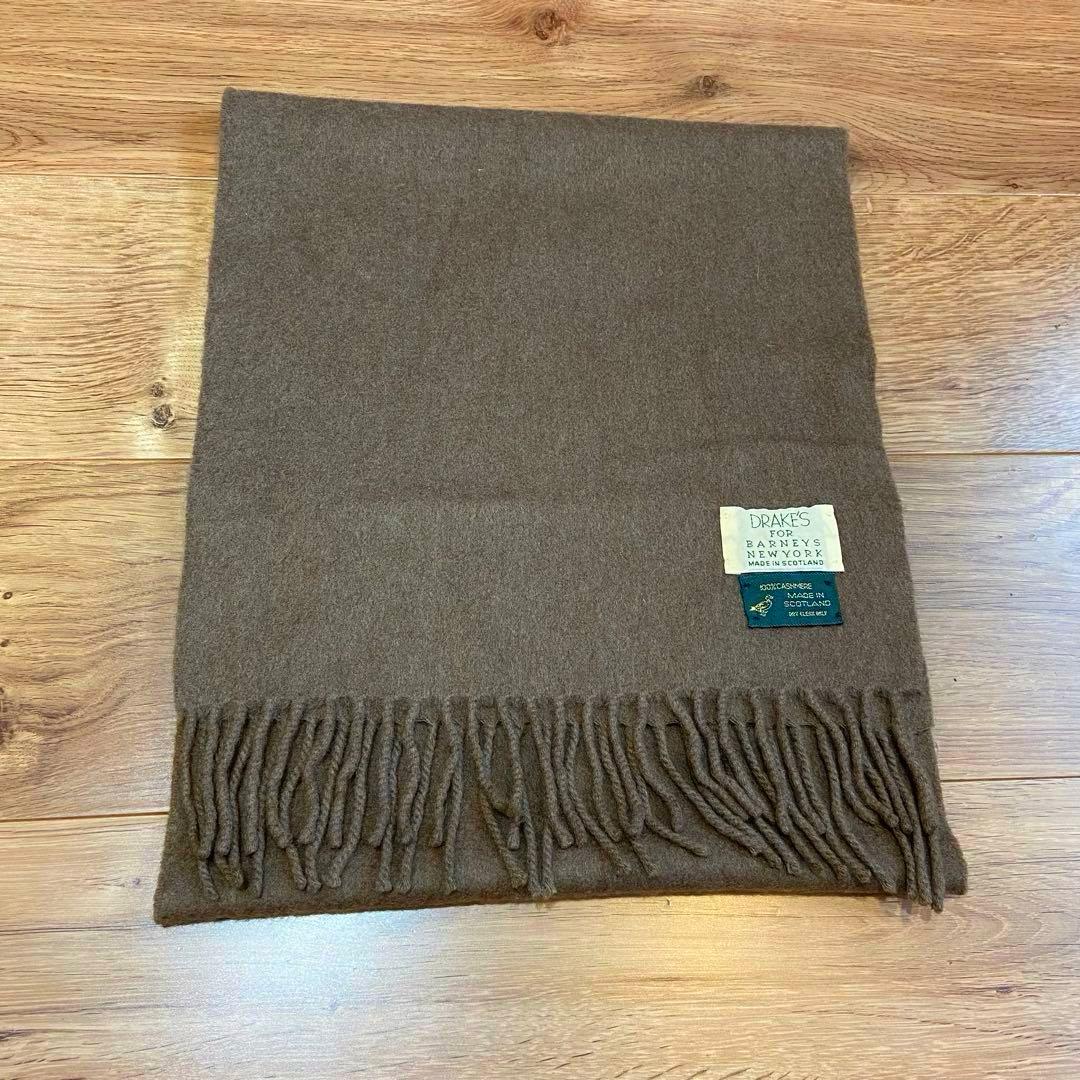 DRAKE'S × BARNEYS NEW YORK カシミヤ100%マフラー