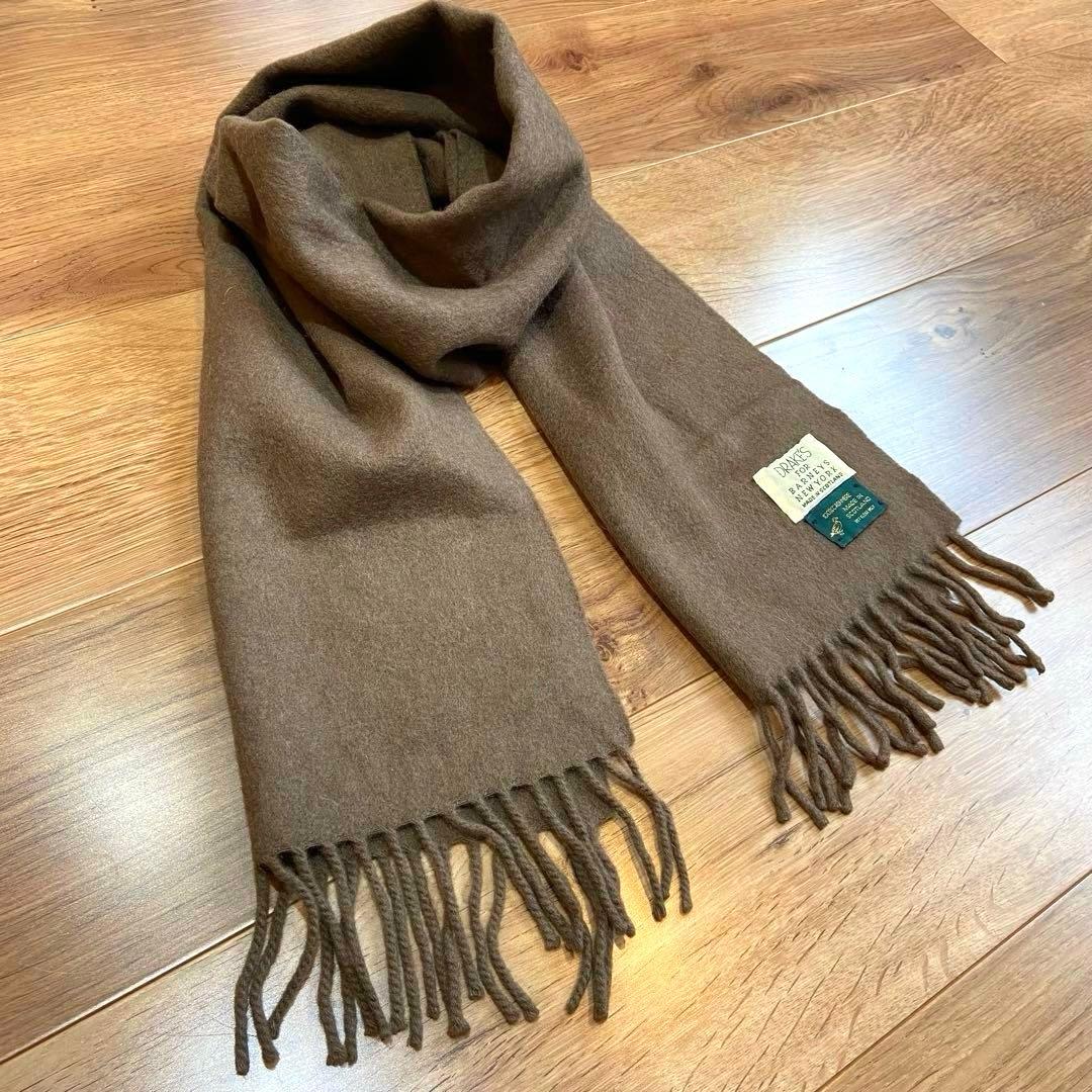 DRAKE'S × BARNEYS NEW YORK カシミヤ100%マフラー