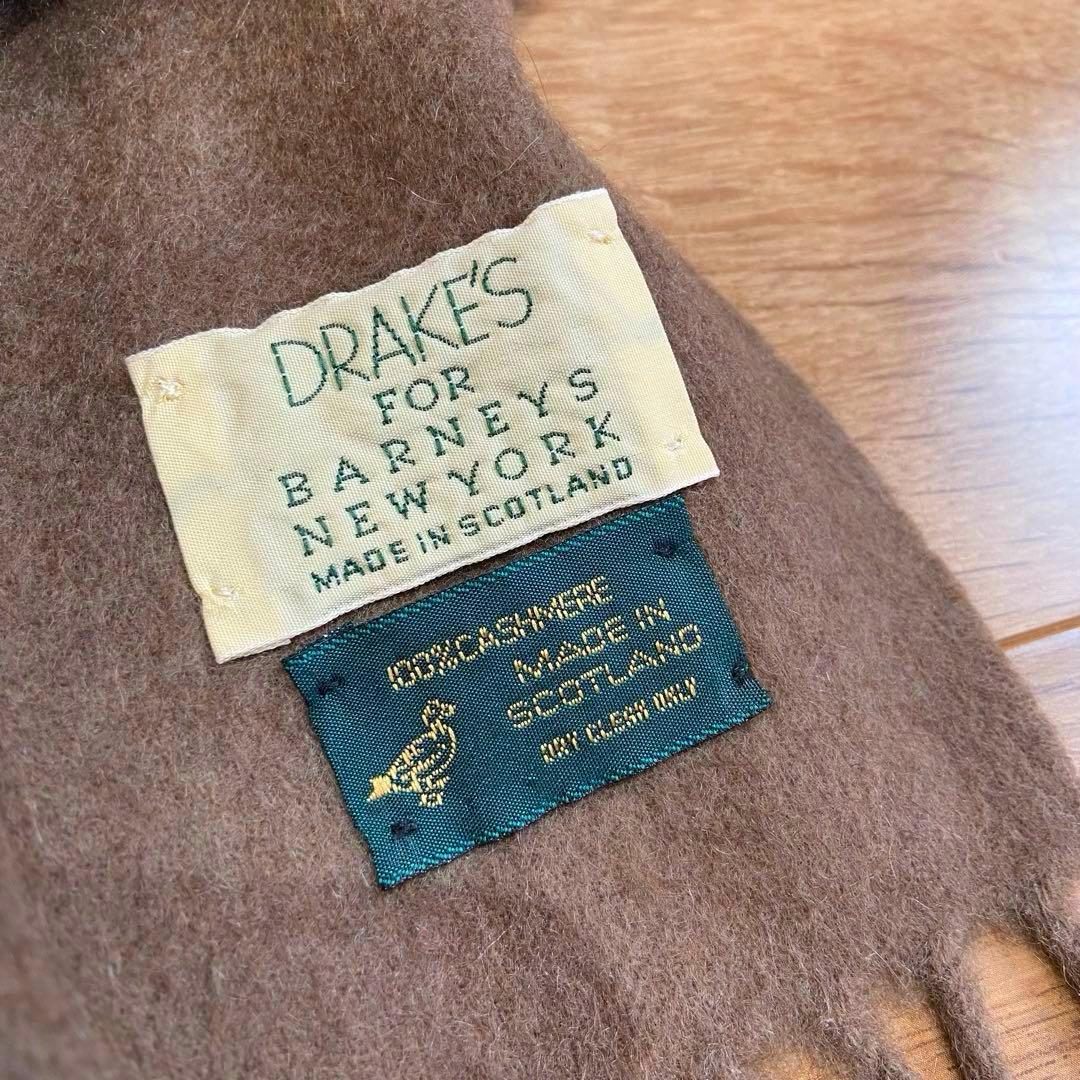 DRAKE'S × BARNEYS NEW YORK カシミヤ100%マフラー