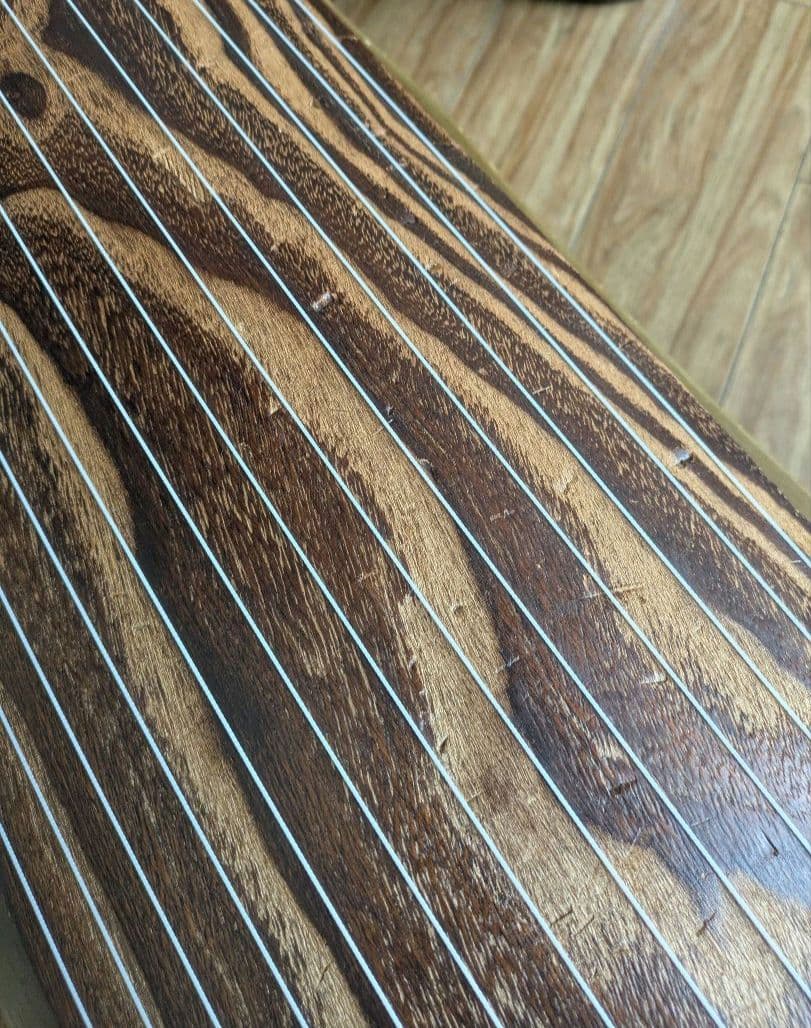 琴　和楽器　弦楽器 13弦　すだれ彫り　美木目