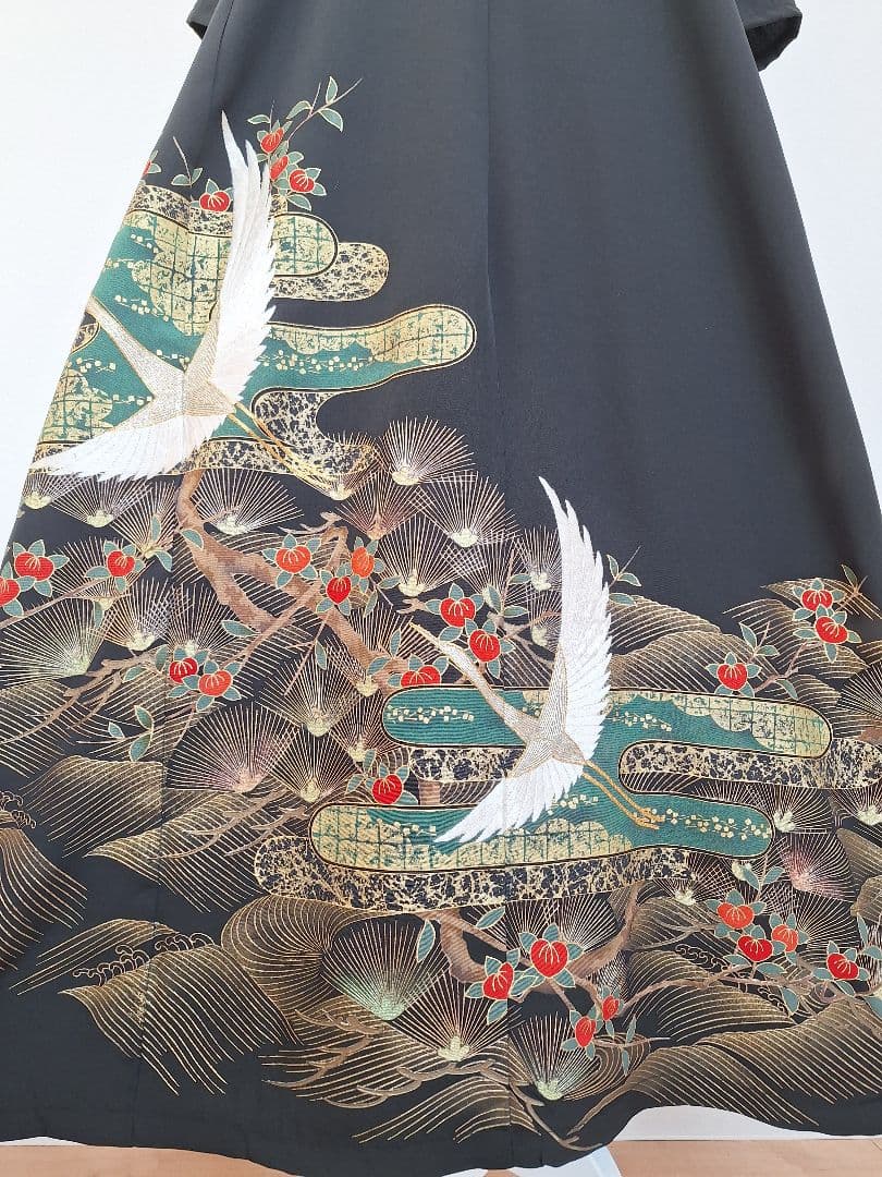 着物リメイクワンピース3646