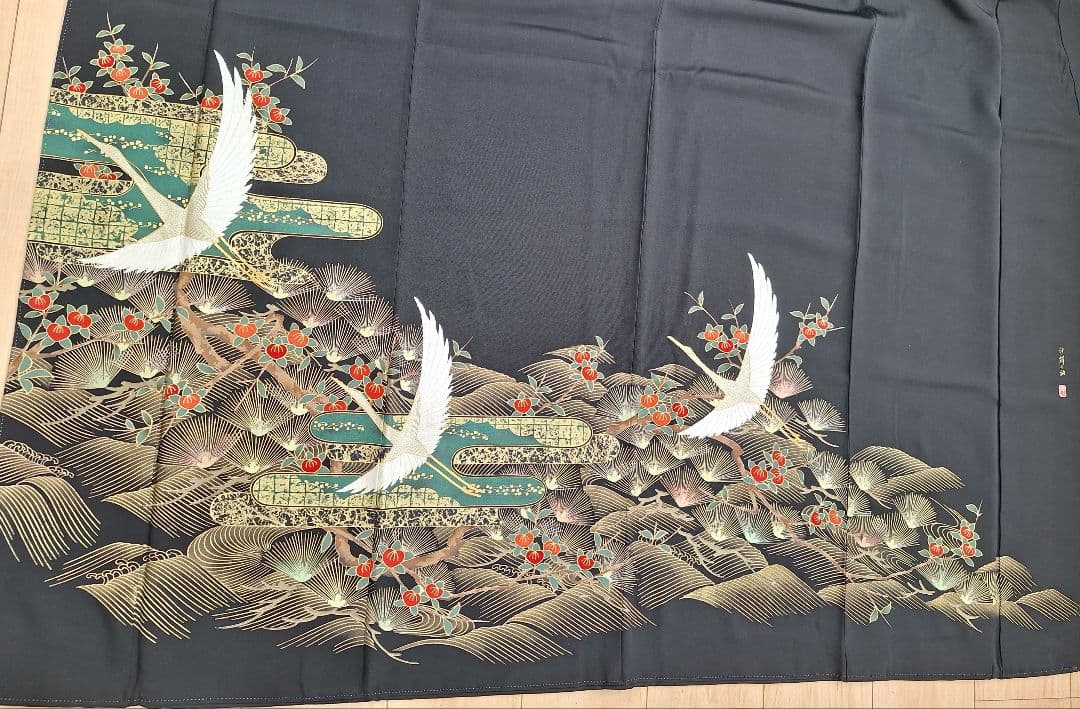 着物リメイクワンピース3646