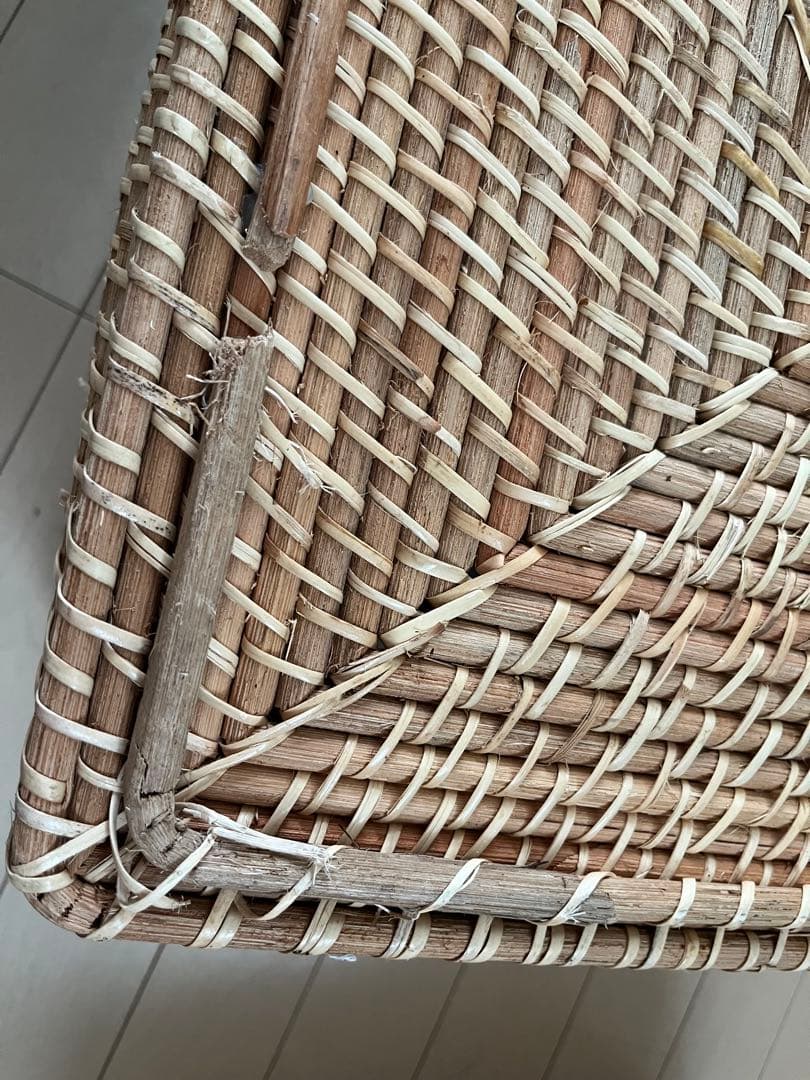 無印良品　重なるラタン　8点セット（うち4点蓋付）