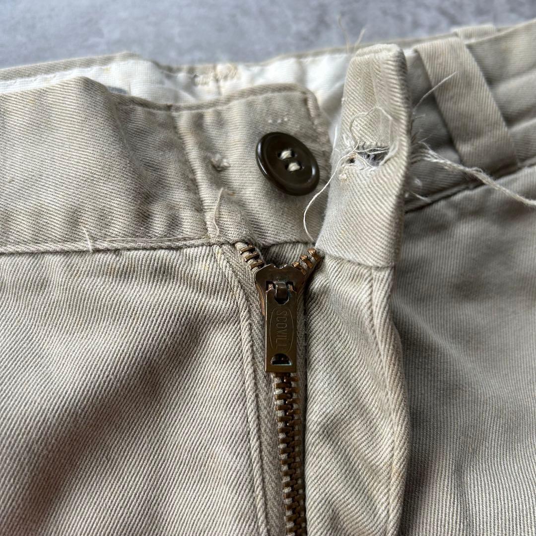 70s usarmy ミリタリーチノパン カーキ/ベージュ 29×30