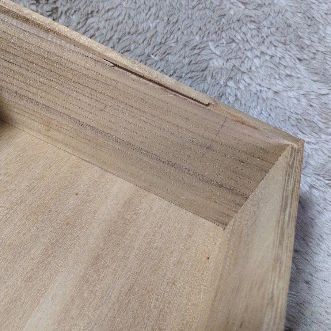 片袖机レトロ木製折りたたみ座机　テーブル 引き出し3つ付き文机