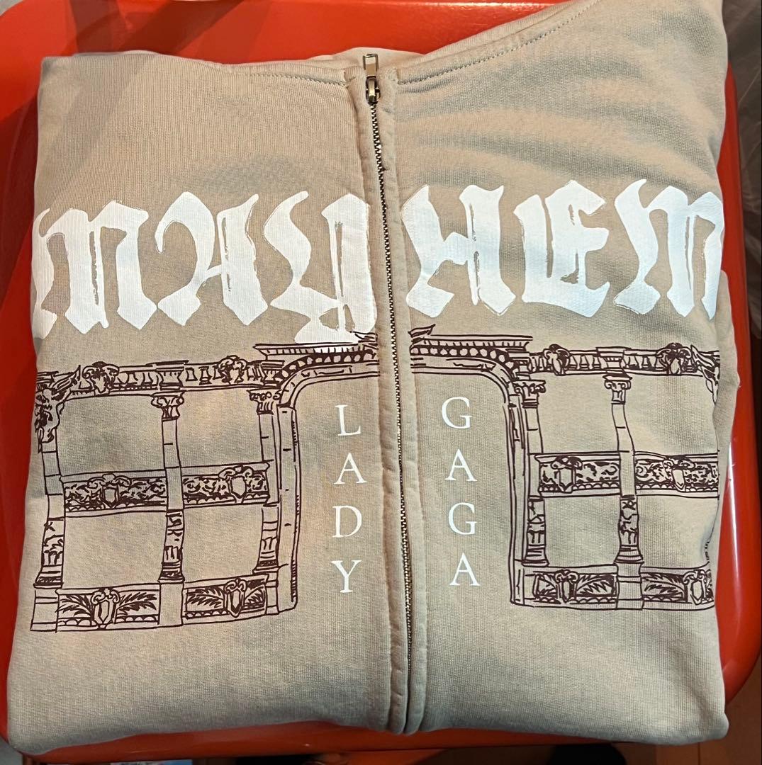 Lady Gaga The MAYHEM ZIP HOODIE　XXL ベージュ