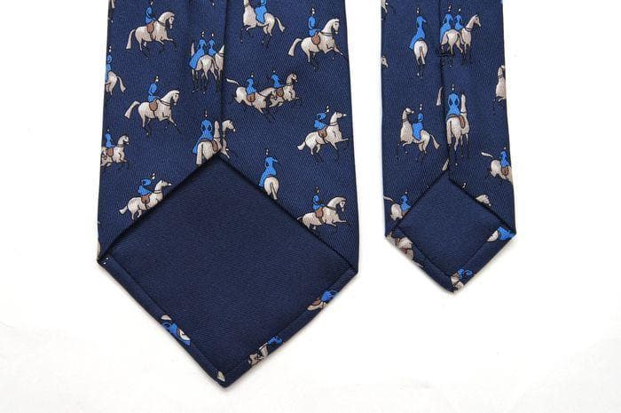 ✨極美品✨エルメス シルク 馬と騎手 ネクタイ ビジネス カジュアル C84