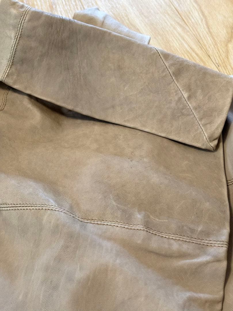 リックオウエンス　レザージャケット　レディース