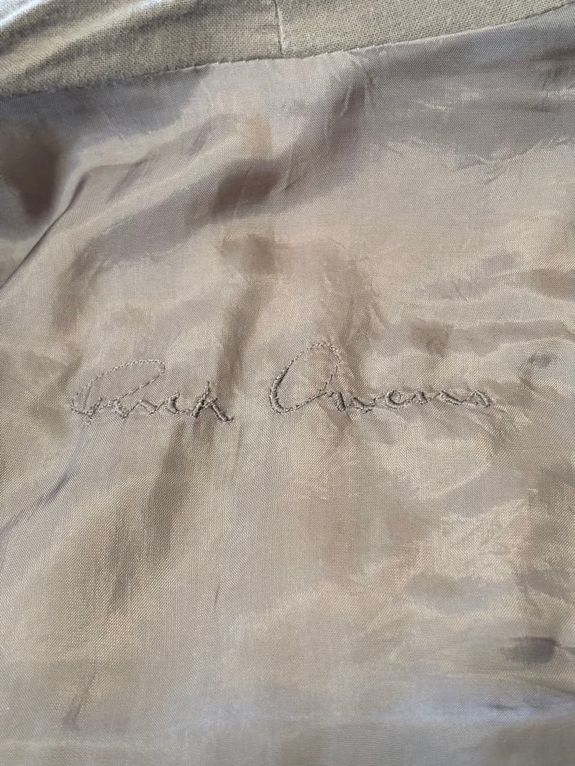 リックオウエンス　レザージャケット　レディース