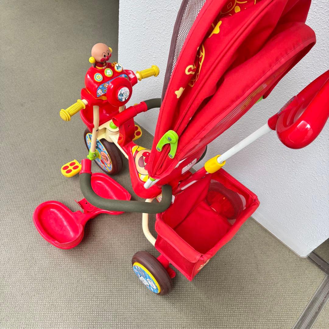 【極美品】アンパンマン三輪車フルセット