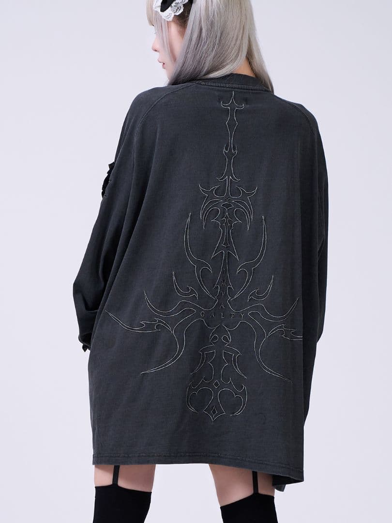 IMVAL×GALFY / Doll Dog 大萌袖 L/S TEE［INK］