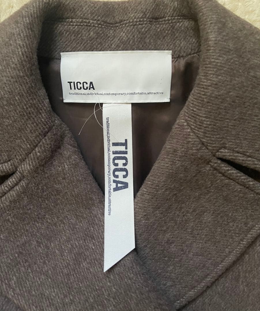 【極美品】TICCA ティッカ＊ピーコート＊モカ＊Spick&Span