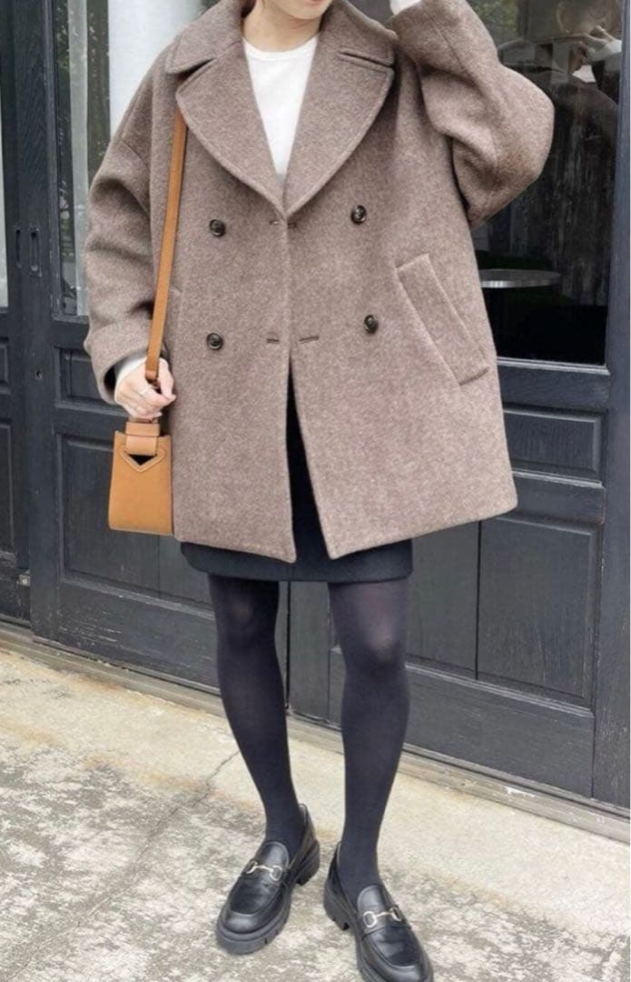 【極美品】TICCA ティッカ＊ピーコート＊モカ＊Spick&Span