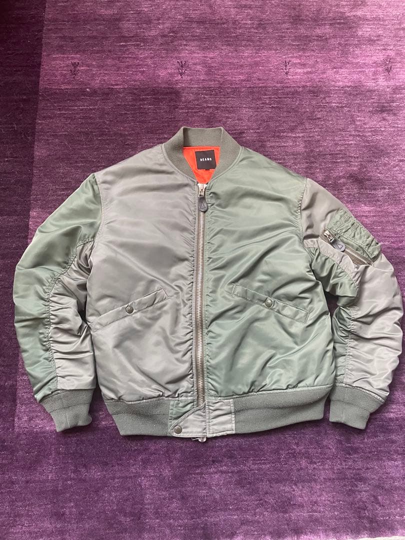 TALONジッパー BEAMS ビームス クレイジーMA-1 ダブルジップ M