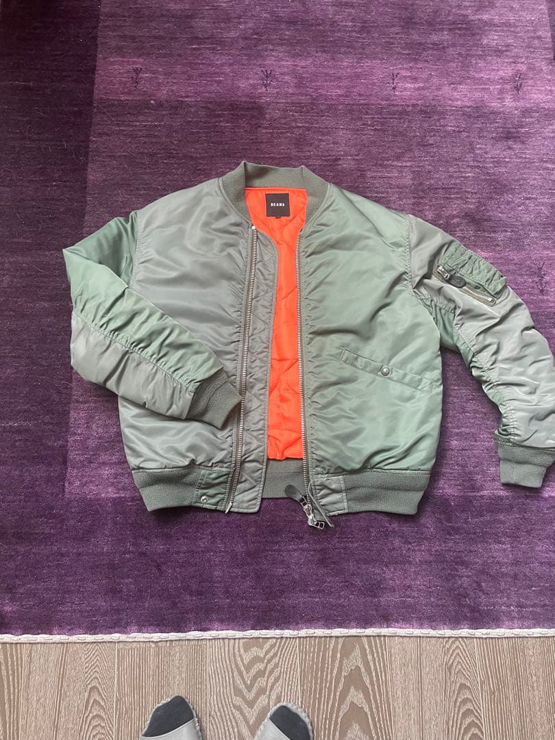 TALONジッパー BEAMS ビームス クレイジーMA-1 ダブルジップ M