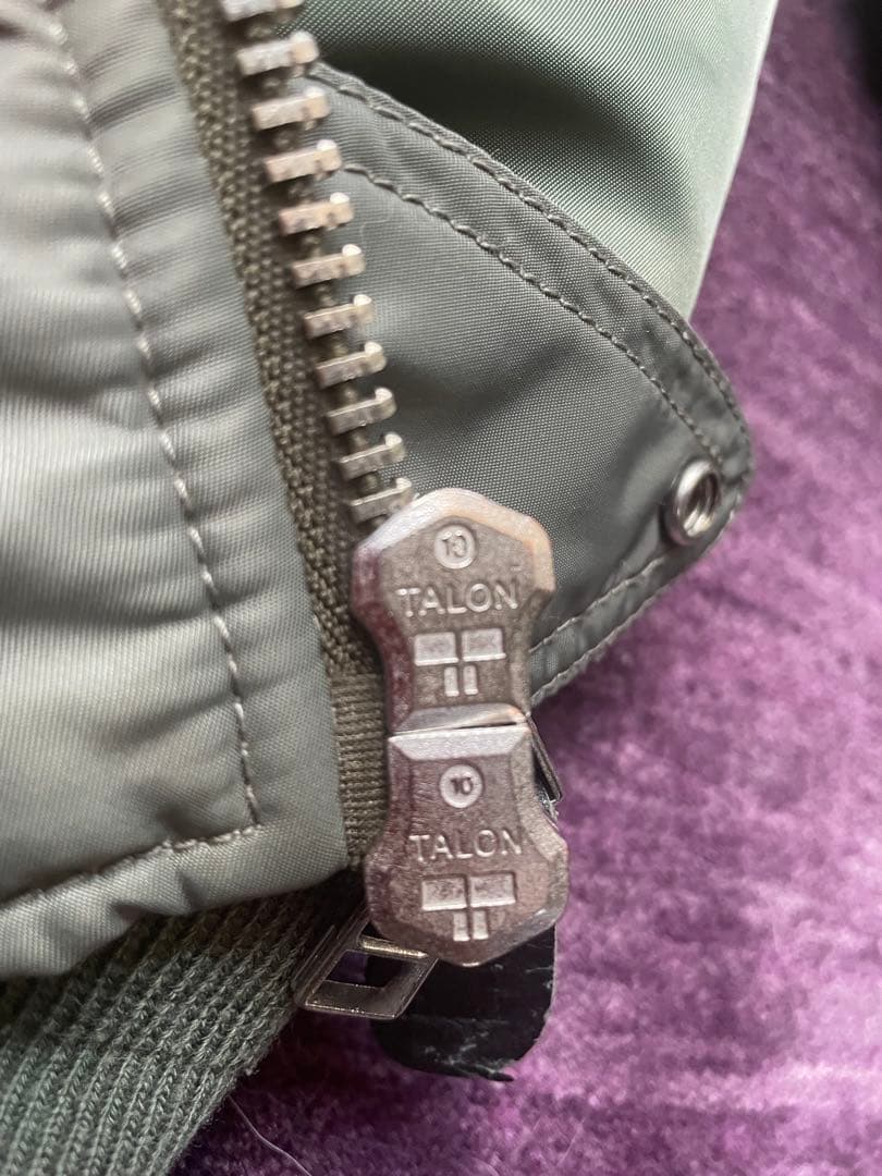 TALONジッパー BEAMS ビームス クレイジーMA-1 ダブルジップ M