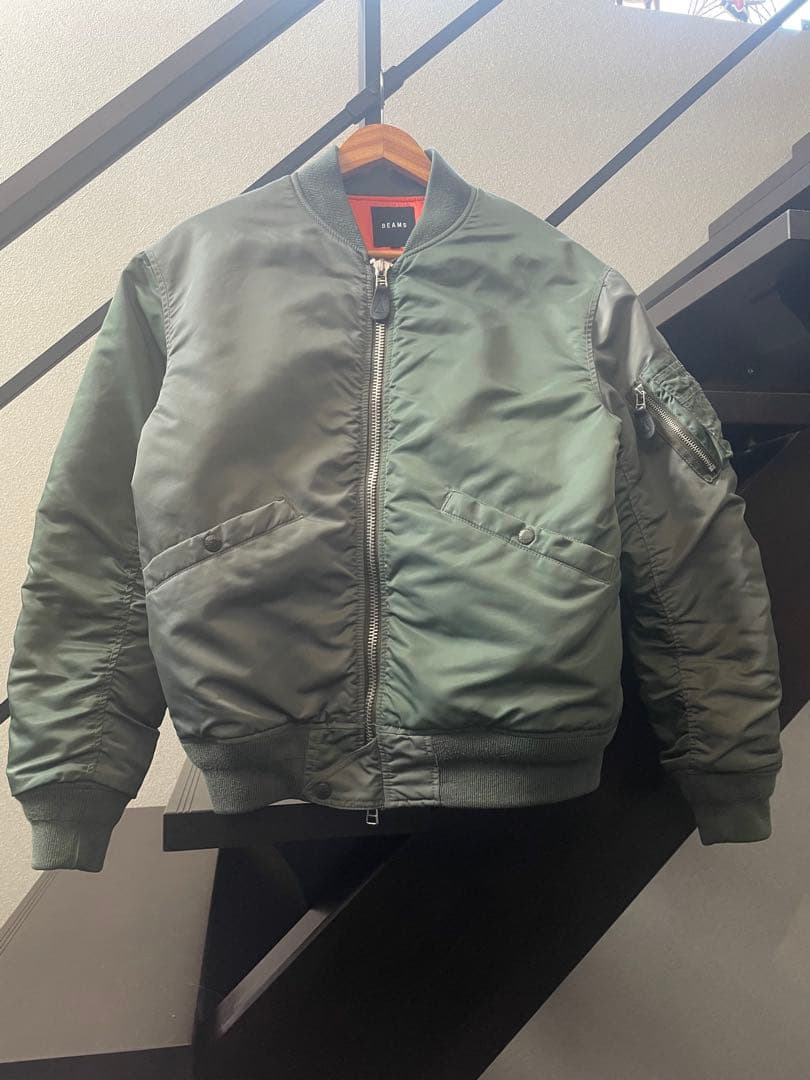 TALONジッパー BEAMS ビームス クレイジーMA-1 ダブルジップ M