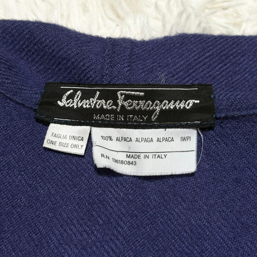 極美品 サルヴァトーレ フェラガモ ポンチョ アルパカ100% イタリア製