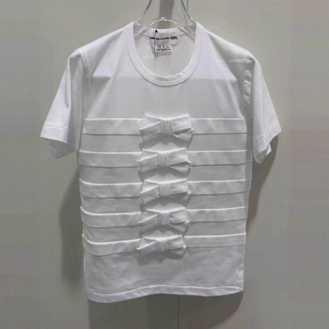 コム デ ギャルソン・ガール ホワイトTシャツ