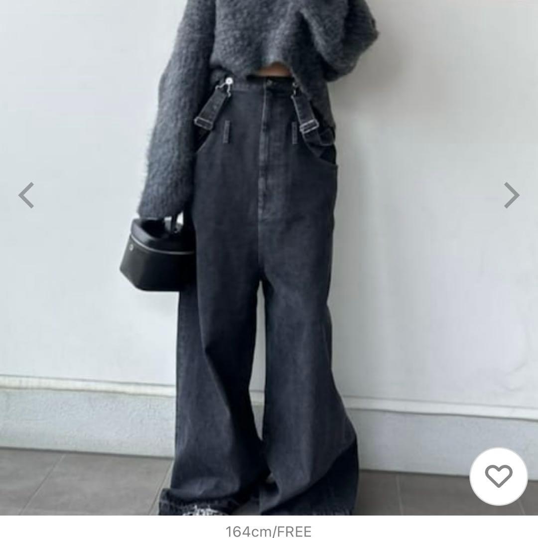 プランクプロジェクト　デニムサロペット　オーバーオール　ブラック