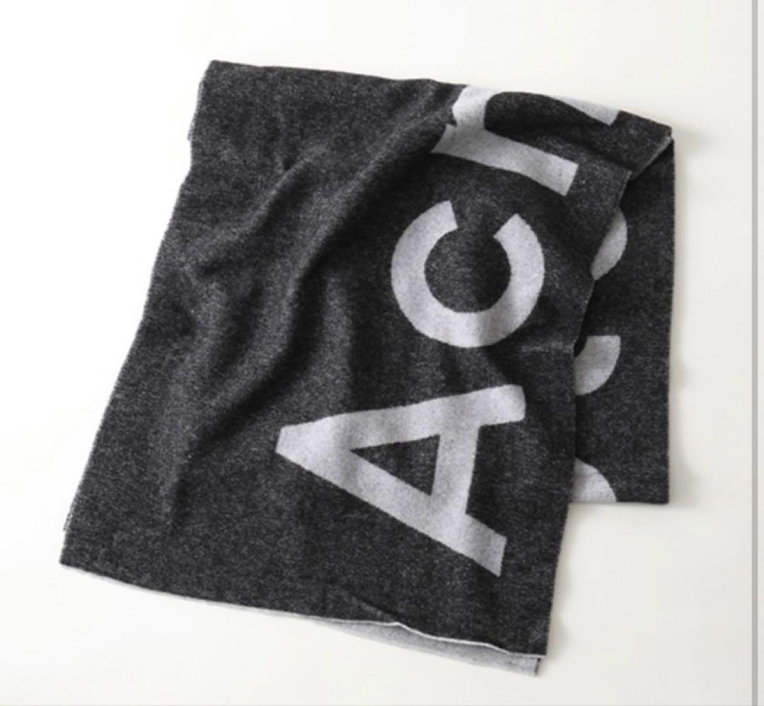新品 アクネ ストゥディオズ Acne Studios ロゴ マフラー・ストール
