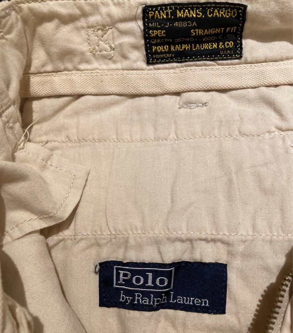 【polo by ralph lauren】パラシュートパンツ　ベージュ
