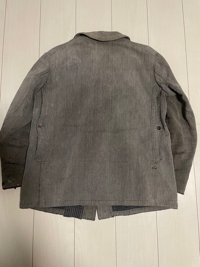 40s コットンピケ　ハンティングジャケット　フレンチヴィンテージ