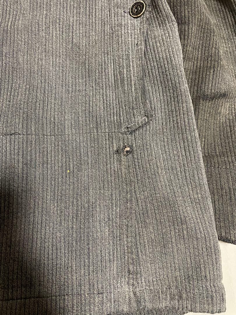 40s コットンピケ　ハンティングジャケット　フレンチヴィンテージ